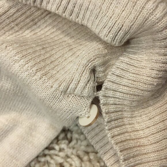 Pale Pink Lightweight Knit Cotton Rayon Open Cardigan - Picture 8 of 16